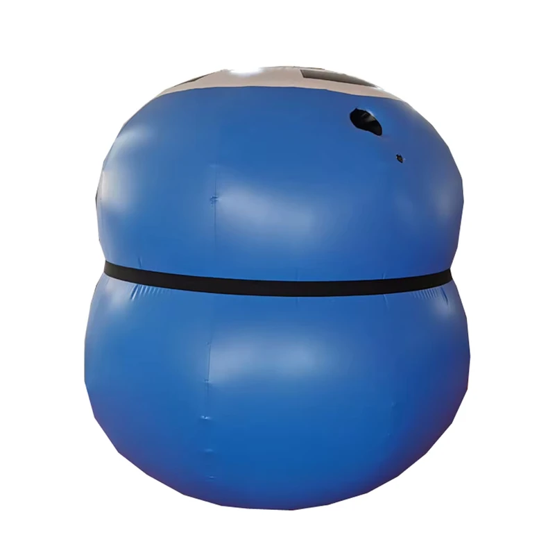 Bộ bóng việt quất bơm hơi PVC màu xanh hình dáng mới quảng cáo bơm hơi
