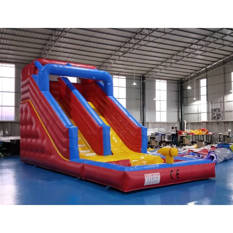 Blue Springs Inflatable Water Gun Slide Inflatable Water Slide for Sale