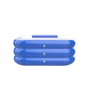 Blue and White PVC Inflatable Swimming Pool for Children and Adults
