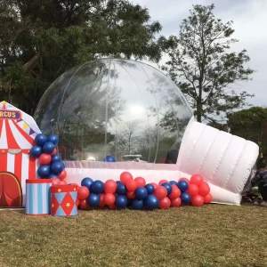 Bounce Bubble Igloo Tent Inflatable Clear Domes Kids House with Bouncy Slide Tunnel Inflatable Clear Crystal Igloo Bubble Tent