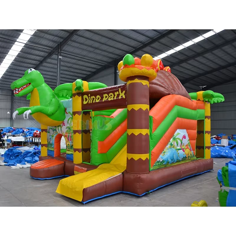 Castillo inflable parque de dinosaurios Casa de rebote combo de tobogán castillo inflable comercial