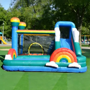 Château gonflable avec toboggan, prix d'usine, château rebondissant pour enfants