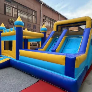 Kombinasi Seluncur Bouncer Komersial, Inflatable Bouncer, Kastil Lompat untuk Anak-anak, Sewa Pesta Bouncy