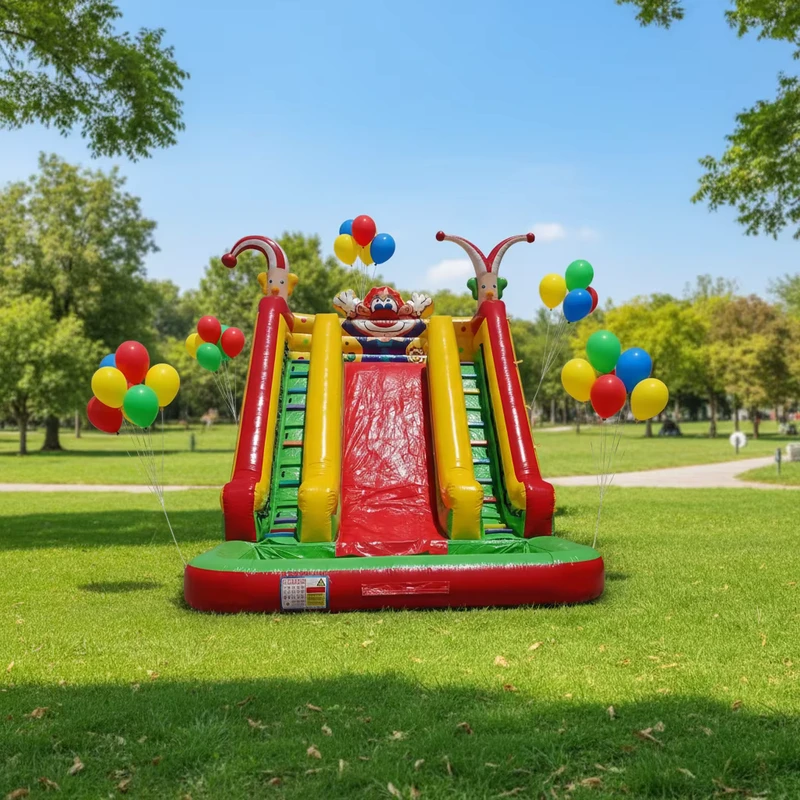 Hüpfburg Kommerzielle Inflatable Clown Hüpf-Rutsche Kombination - Spaß für Kinder, Inflatable Spring-Rutsche