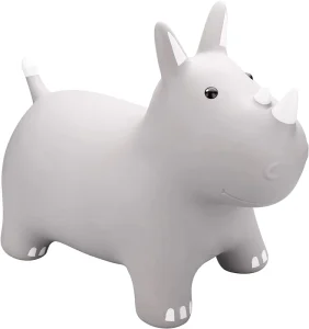 Bouncy Animal Bouncing Jumping Rhinoceros Animal Hopper Hopping Toys Inflatable Bouncy Ride On Toy for Kids