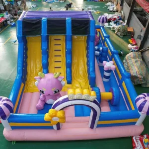 Bouncy Bounce House Jumping Large Outdoor Amusement Equipment Trampoline Inflatable PVC Dry Slide Castle for Kids