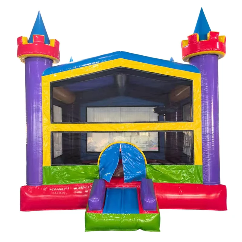 Château gonflable, château rebondissant, toboggan gonflable avec glissière, utilisation commerciale, maison gonflable
