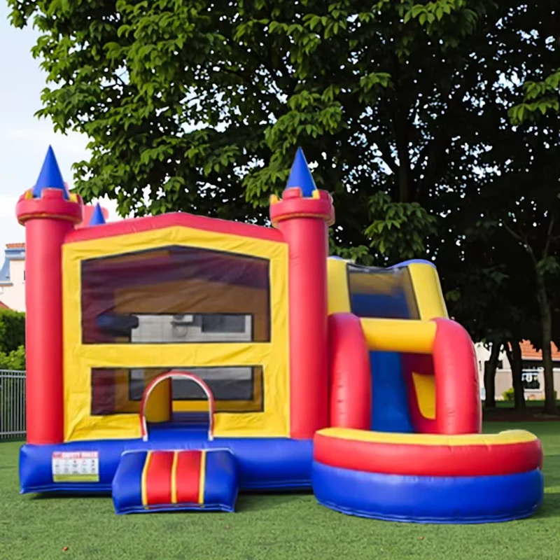 Aufblasbare Hüpfburg mit Rutsche, kommerzielle Hüpfburg, aufblasbare Hüpfburg mit Rutsche für Kinder
