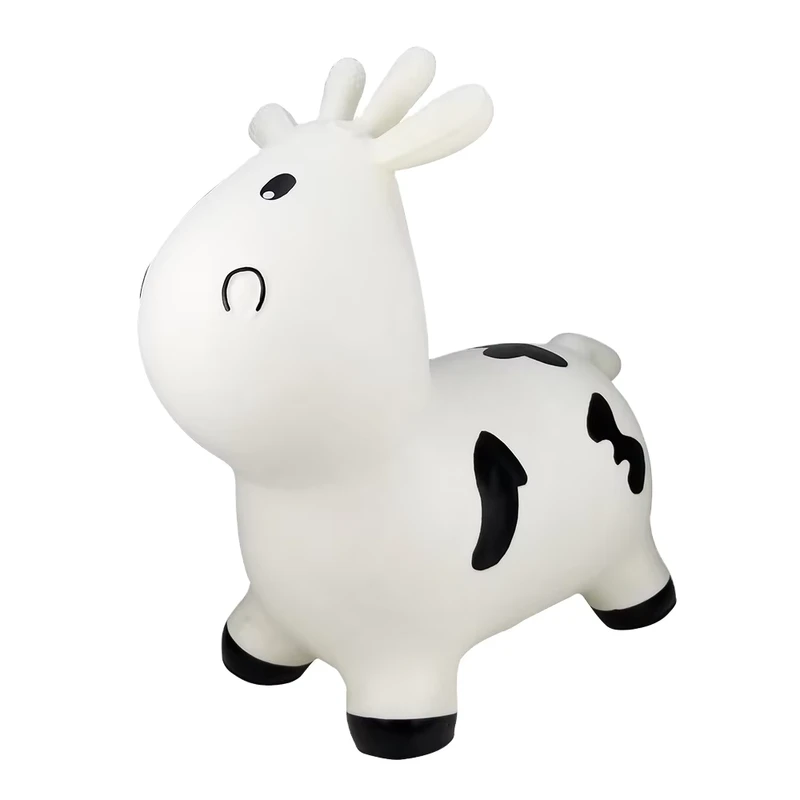 Bouncy Giraffe Hopper Inflatable Jumping Giraffe Bouncing Animal Toys Rubber Horse Thickened PVC Inflatable Jump Horses