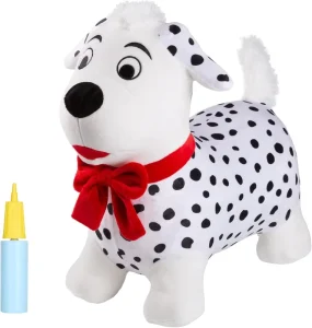 Chó nhảy bouncy cho trẻ em với vỏ bông, đồ chơi động vật bơm hơi cho trẻ em