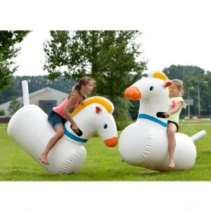 Bouncy Horse Hopper Inflatable Jumping Horse Ride on Rubber Bouncing Animal Toys for Kids Toddlers