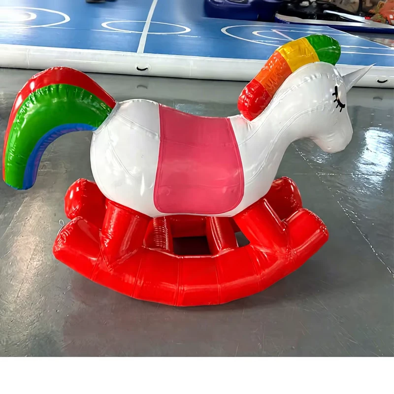 Cavallo saltellante gonfiabile in PVC, giocattoli animali da cavalcare per bambini