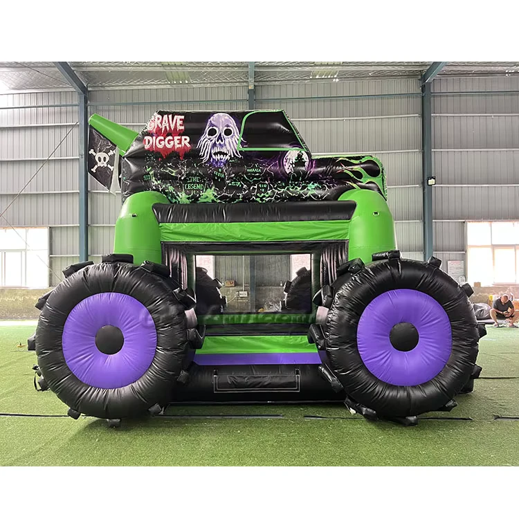 Castelo Inflável de Bouncy House Caminhão Monstro para Crianças