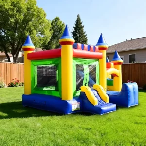 Castillo Inflable Saltarín Comercial, Bouncers para Exteriores, Castillo Inflable de PVC para Niños
