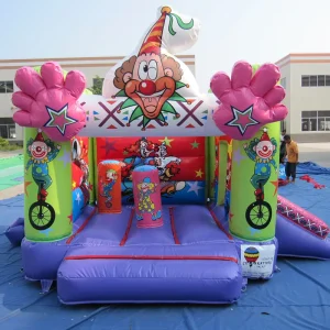 Bouncy Inflatable Castle Eco-Friendly Custom-Made 0.55mm PVC Tarpaulin Jumping Slide Combo Commercial Bounce House