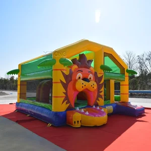 Bouncy Inflatable Castle Outdoor Animal Cartoon Character Bounce Jumping House Bouncer Castle With Slide
