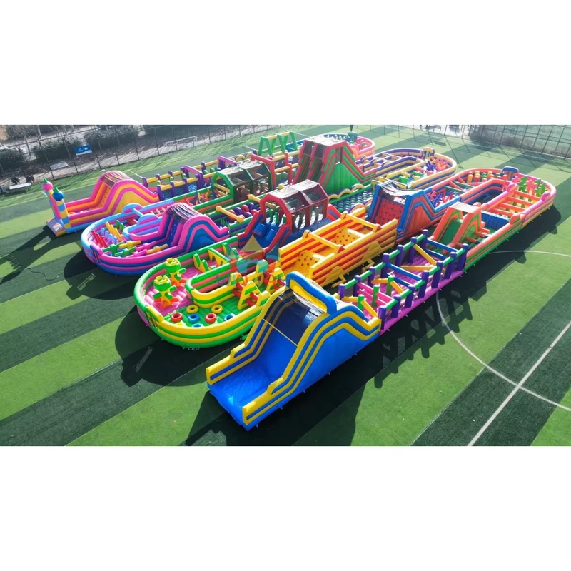 Bouncy Obstacle Course Giant Inflatable Obstacle Course for Commercial Use