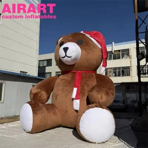 갈색 플러시 인플레이터 만화 부드러운 곰