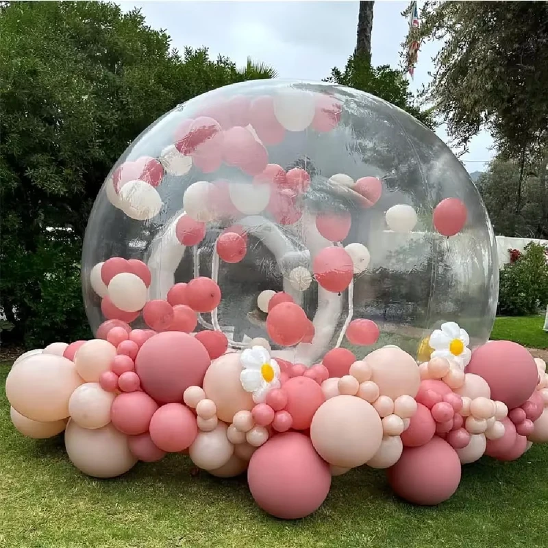 Tenda Gelembung Inflatable, Rumah Gelembung Inflatable dengan Terowongan untuk Pesta