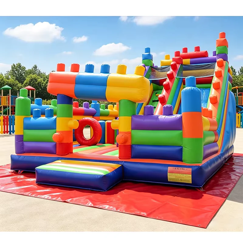 Castillo Saltarín Inflable con Tobogán, Combo de Casa de Salto Directo de Fábrica para Centros de Diversión y Eventos Comerciales