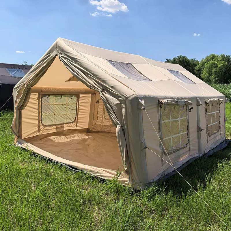 Bulk 18.16sqm Heavy Duty Inflatable Tent Luxury Glamping Resort Project Tent with 600D Oxford Fabric