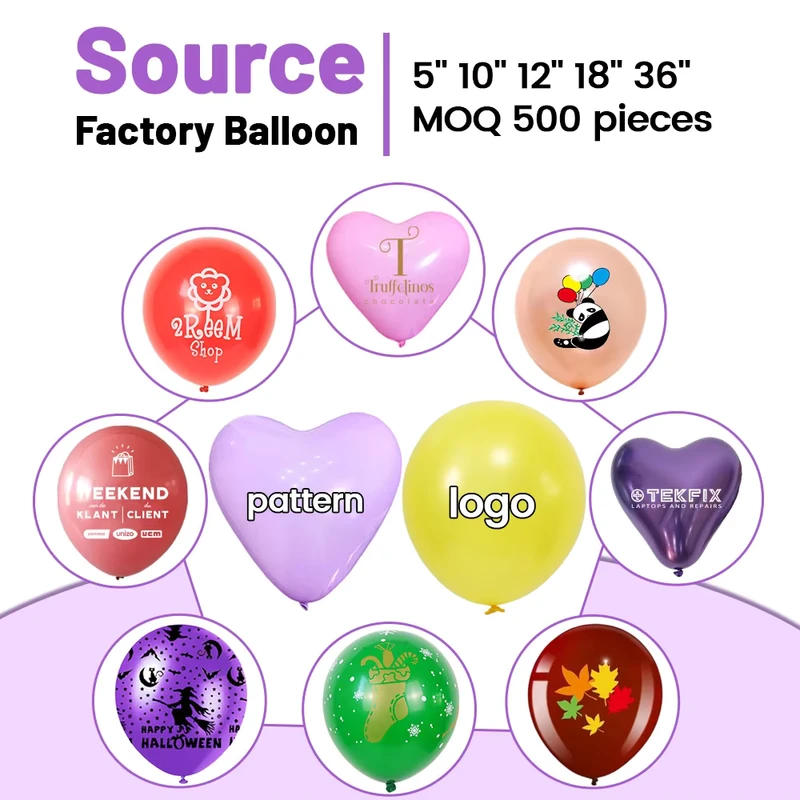 Bulk Toy I love Anime Girl Animal Various Birthday Decoration Latex Party Print Logo Personalized Advertising Balloon