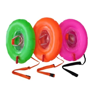 Buoy Personal Inflatable Waterproof EVA Open Water Swimming Buoy for Adults Yellow Diving Equipment