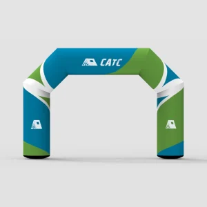 CATC Outdoor Event Finish Line Opblaasbare Startboog 400D Dacron Blower Ingangsboog Marathon Advertentie
