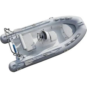 CE 13′ Hypalon PVC Inflatable Fiberglass Bilge Durable Polyvinyl Chloride Hypalon Fiberglass Bilge Motorboat for Rent