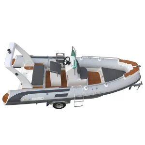 CE 17ft 5.2m Sport RIB Boat RIB Fishing Hypalon Inflatable Rowing Boats with Outboard Motor
