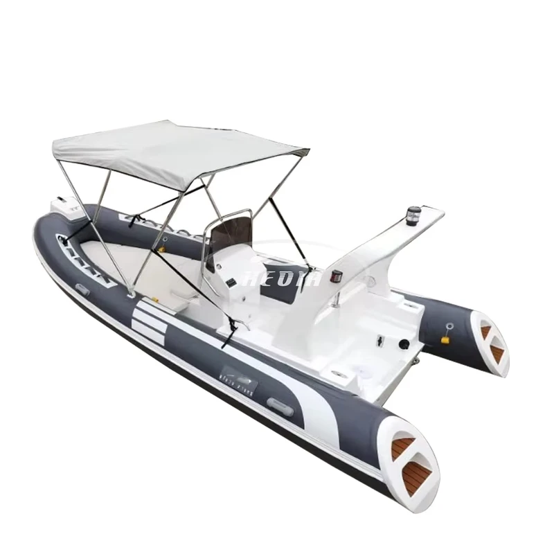 CE 17ft Rib520 Fiberglass Rib Boat Fishing Kayak Fiberglass Boat Inflatable Boat with Motor