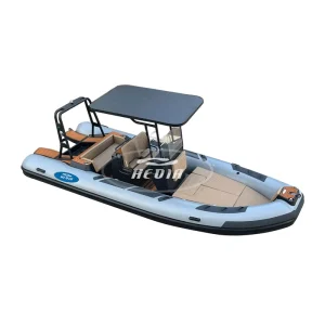 CE 19ft DL580 Aluminum Rib Inflatable Boat Rigid Hypalon Boats Ships Fishing Inflatable Boat 20 Foot
