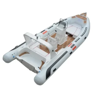 CE 25 ft luxe RIB760 stijve fiberglas V diep boot Hypalon PVC opblaasbare boot
