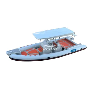 CE 28ft Luxury Sport SP860 Rib Boat 52v 40ah Battery Bike Pedals Jet Ski Engine Power Catamaran Crab Boat