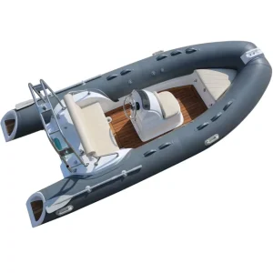 CE 4.3m China Hypalon Sport RIB Boat Fiberglass Hull New Inflatable Fishing Boat With Motor RIB430 Rowing Boat