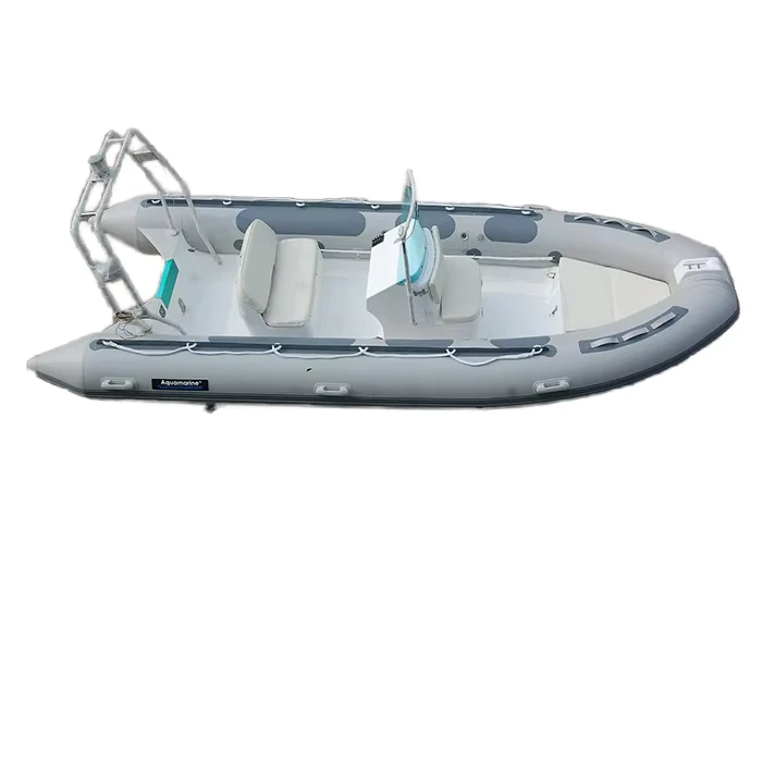Barco CE 480A Heavy-Rib com Eixo Curto em PVC/Hypalon - RIB de Resgate Oceânico com Casco em Fibra de Vidro