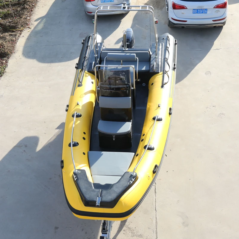 CE 580 Luxury RIB 580 Fiberglass Deep-V Hull Orca Hypalon PVC Inflatable Kayak