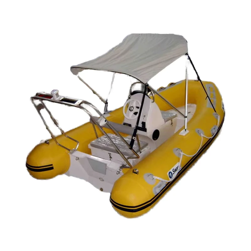Perahu Rigid Inflatable RIB360 untuk 5 Orang, Perahu Fiberglass