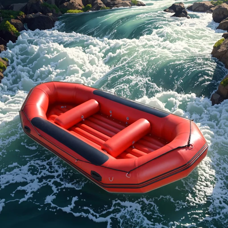 Bateau Avon gonflable auto-videur en PVC de 1,8 mm certifié CE, pour la navigation et la pêche