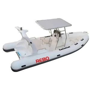 CE Certified 19ft Luxury RIB 580 Fiberglass Hull Hypalon Orca PVC Inflatable Boat With T top
