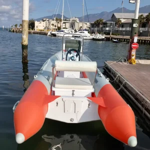 Perahu Karet Memancing 5 Penumpang RIB dengan Rangka Fiberglass 3.6m Bersertifikat CE