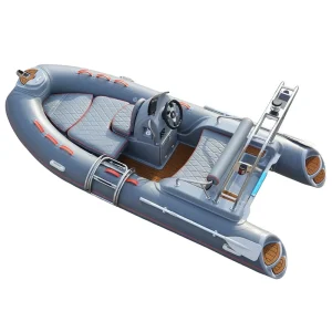 CE Certified 3.9m RIB 390CL Fiberglass Inflatable Fishing Tender Boat Outboard Engine Family Friendly Eco Friendly Dinghy for