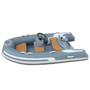 CE Certified Fiberglass RIB Boat Hypalon PVC Inflatable Design Stable Fishing Dinghy 300cm RIB 4 Persons Capacity