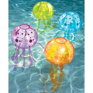 Luzes de Piscina Infláveis de Água Cognitiva de Água Medusa Certificadas CE Material PVC Luminosa Brinquedos de Verão