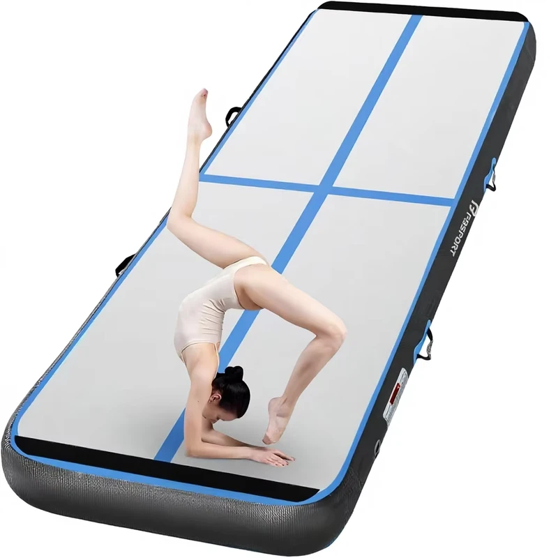 Tappetino da ginnastica gonfiabile certificato CE, lungo, pista d'aria per allenamento di acrobatica, uso domestico