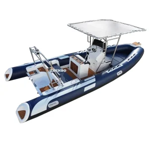 CE Certified Inflatable Rib Boat Hypalon RIB580 Fiberglass RIB 580 Sport Yacht Fishing Boat With Hard Top