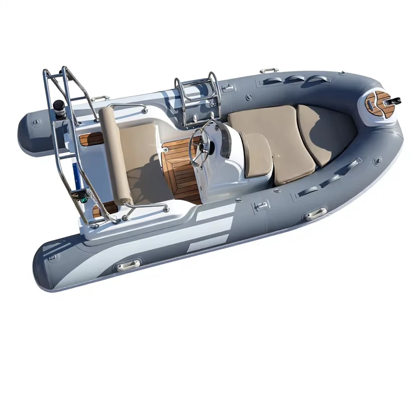 CE-zertifiziertes RIB390CL 3,9 m Sportyacht Rigid Inflatable Boat Hypalon-Konstruktion Doppel-Fiberglas V-Tiefenrumpf 6 Personen
