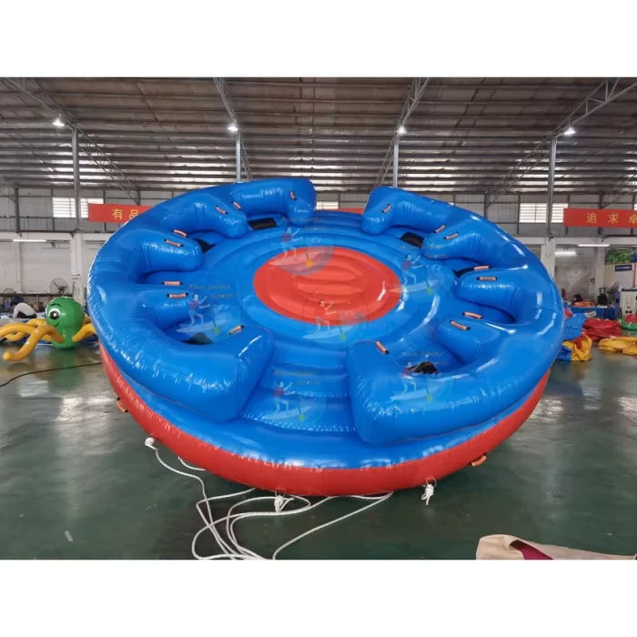 ท่อเป่าลมแบบหมุนที่ได้รับการรับรอง CE สำหรับเรือ ทนทาน PVC สำหรับการเล่นน้ำในทะเลสาบและมหาสมุทรสำหรับ 2-3 คน OEM