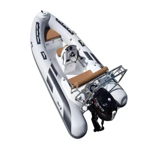 CE China RIB430 Sport RIB Boat Fiberglass Fishing Boat RIB Fishing With Outboard Motor