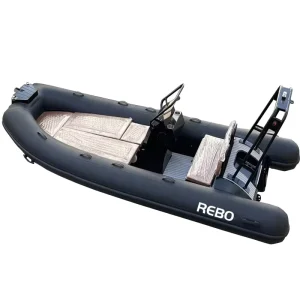 CE Durable Luxury Sundeck 16ft 4.8m Sport Aluminum Deep V Hull Inflatable RIB Boat